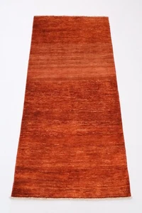 6 ft Hallway Red gabbeh Runner Rug Afghan Hand Knotted Wool hand Made Rug - Picture 1 of 5