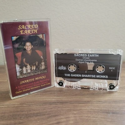 Gaden Shartse Monks Sacred Earth Cassette Tape 1992 Indian Mouth Music - Image 1 of 4