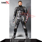 BATMAN SIX PACK GAY BLUF PADDED 2 PIECE MOTORBIKE MOTORCYCLE RACE LEATHER SUIT 