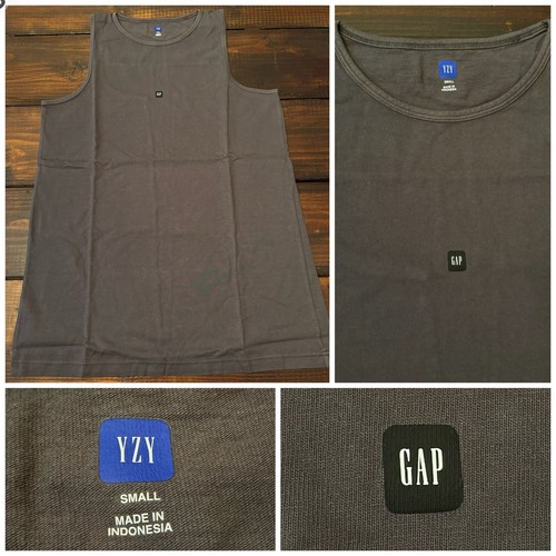 Canotta sciolta Yeezy Gap Engineered by Balenciaga grigio scuro taglia small