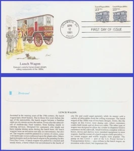 USA6 #2464 U/A FLEETWOOD FDC STR2 Lunch Wagon - Imagen 1 de 1