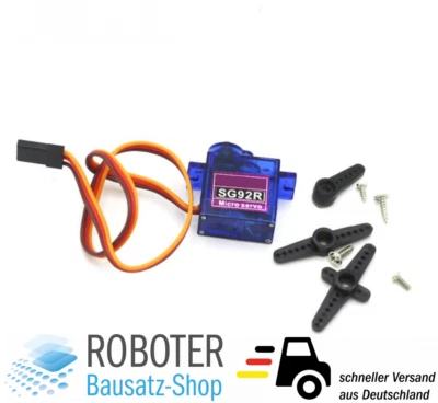 SG92R Micro Servo Motor 9g 6V 2.5kg/cm JR/Futaba RC-Modellbau DIY-Elektronik