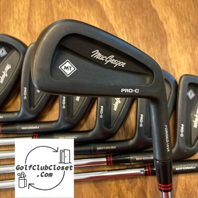 Macgregor MT Pro-C Black Forged Iron Set / 3-PW Stiff Flex Steel Shafts - Image 1 of 4