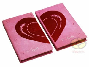 LOVE TOGETHER Set of TWO Valentine's Lovers' Memo Journal Notebooks(2 notepads)  - Picture 1 of 12
