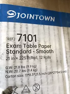 Medical Exam Table Paper Roll 21 Inch x 225 Feet - Pack of 12 Rolls - Picture 1 of 2