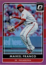2016 Donruss Optic Pink #140 Maikel Franco