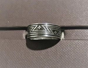 Ring, 925er Silber, teilw. geschwärzt. Breite 0,7 cm - Picture 1 of 7