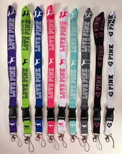 Victoria's Secret Love Pink Lanyard Keychain CHOOSE YOUR COLOR - Picture 1 of 1
