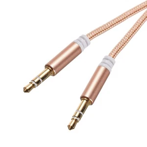 3.5mm TRS Aux Auxiliary Cord Stereo Audio Cable Male to Male For HiFi Headphone - Picture 1 of 6