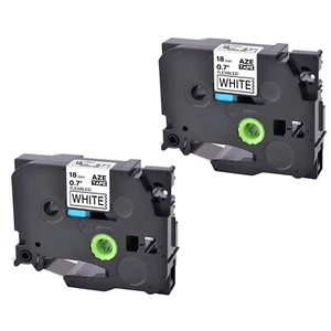 Cinta adhesiva laminada 2PK compatible Brother TZ / TZe FX241 P-Touch 0,7" - Imagen 1 de 8