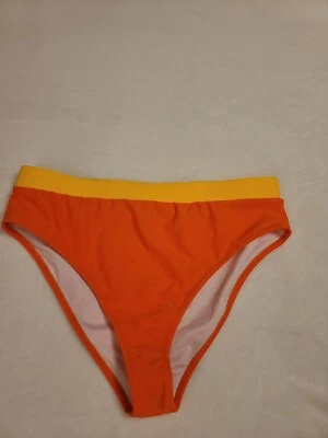 Parte inferior de bikini naranja y amarillo sin marca nueva sin etiquetas; XL Foto 1 de 4