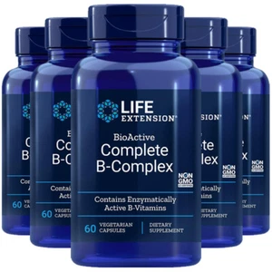 BioActive Complete B-Complex 5X60 caps Life Extension - Inositol/P-5-P/methyl  - Picture 1 of 2