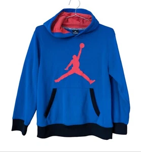 Jordan Jumpman Blue & Red Lined Hoodie Size L Juniors - Picture 1 of 10