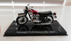 Triumph Bonneville T120 Classic Motorbike Atlas Edition Model in Box 1:24 Scale