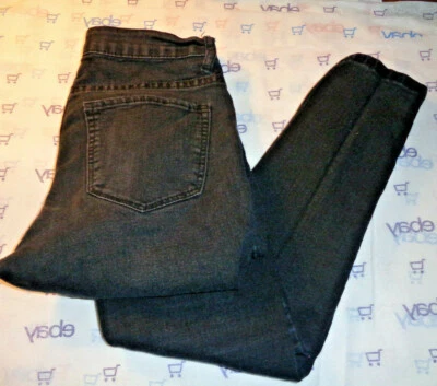 Forever 21 Junior Mujer Negro Lavado Jeans 30w 27L TALLA 26 Slim Tobillo $59 Pantalón Foto 1 de 4