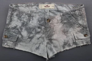 Pantalones Cortos Para Mujer Hollister Tye Dye Carga Dobladillo Crudo Verde Gris Elástico Talla 3 (28x2) - Imagen 1 de 6