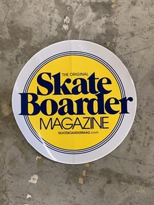18” Skateboarder Magazine Ramp Sticker. Very Limited Edition. - Bild 1 von 2