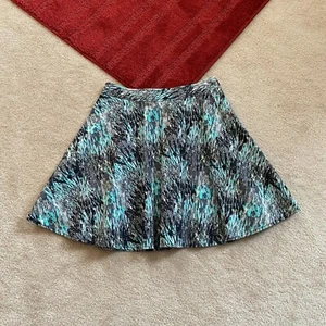 Scharnier A-Linie Rock Damen XS gemustert abstrakt gefüttert Frühling Sommer Fun FlirtyDB - Bild 1 von 10