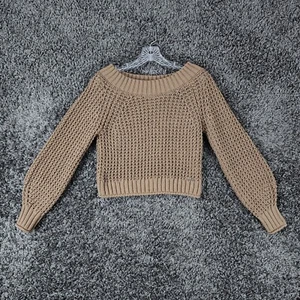 Abercrombie & Fitch Womens Brown Long Sleeve Knitted Pullover Sweater Size XXS - Picture 1 of 6