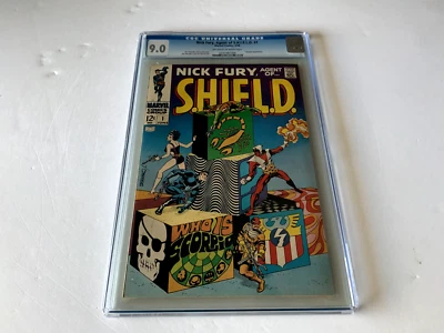 NICK FURY AGENT OF SHIELD 1 CGC 9.0 JIM STERANKO SCORPIO MARVEL COMICS 1968 - Image 1 of 4