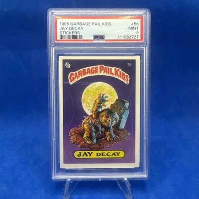 1985 GARBAGE PAIL KIDS #5B JAY DECAY MATTE BACK PSA 9 MINT 1ST SERIES - Image 1 of 2