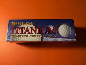 WINFIELD 3 PACK OF TITANIUM GOLF BALLS 2-piece constraction - Picture 1 of 2