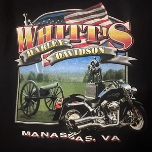 HARLEY DAVIDSON 2005 Black T-Shirt Men's Whitt's Manasas, VA - Picture 1 of 11