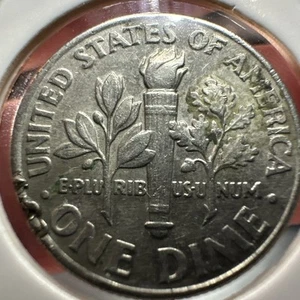 Raro - 2001 P Roosevelt Rim Error Dime - Foto 1 di 12