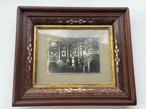 ANTIQUE VICTORIAN EASTLAKE SHADOW BOX PICTURE FRAME INTERIOR HOME PHOTO VINTAGE - Picture 1 of 21