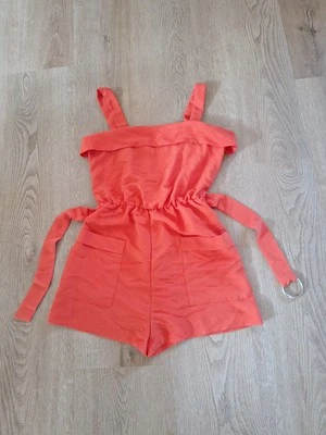 Jumpsuit Damen H&M Gr. 38 (M) orange Neu 29,99€ Träger-Sommer-Overall Play-Suit - Bild 1 von 4