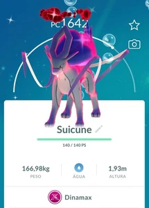 Brillante Dynamax Suicuine Pokémon Go Comercio Solo Registrado - Imagen 1 de 1