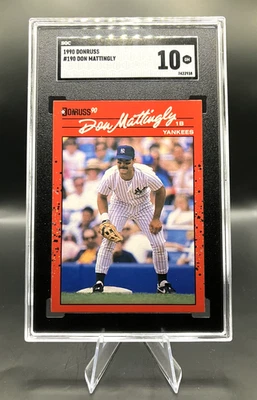 Donruss 1990 - Don Mattingly #190 - Yankees de Nueva York - SGC 10 Foto 1 de 3