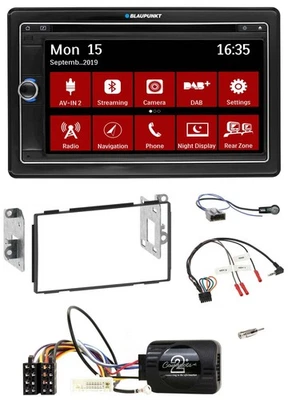 Blaupunkt Bluetooth DAB 2DIN USB DVD Lenkrad Autoradio für Nissan Qashqai J10 07 - Bild 1 von 4