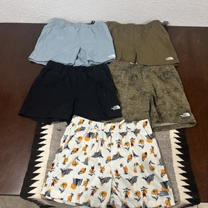 The North Face Class V Pull-On Shorts Mens Small Nylon LOT OF 5 Active Shorts - Picture 1 of 13
