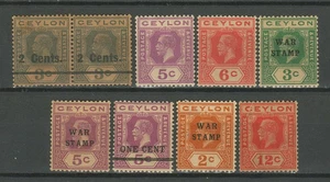 Ceylon 1911/1918 ☀ MNH/MLH Lot - Picture 1 of 2