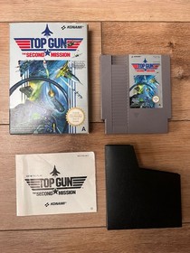 Top Gun: The Second Mission Nintendo Nes game, 1990 complete box, manual working