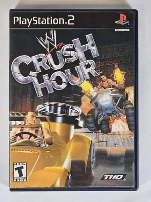 WWE Crush Hour (Sony PlayStation 2, 2003) PS2 CIB Tested Working Resurfaced - Image 1 of 4