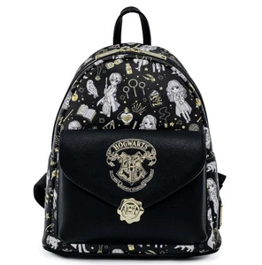 Universal Loungefly Mini Backpack - Harry Potter Magical Elements - Black - Picture 1 of 3