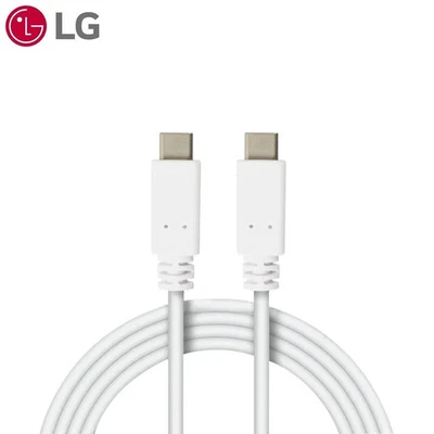 LG EAD63932603 USB Type C to C Cable White Fast Charging Cable 1m - Image 1 of 3