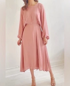 Astr The Label Marin Long Dolman Sleeve Dress Blush Pink - New with Tags Size L - Picture 1 of 5