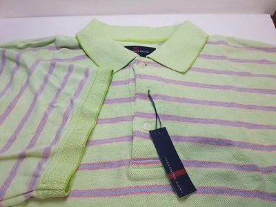 Camisa Polo Alexander Julian Para Hombres XXL Manga Corta Cuello Granny Smith 904 Nueva con Etiquetas Foto 1 de 4