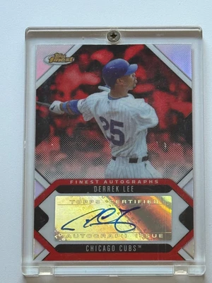 ⚾️2006 Topps Finest - Autographs Derrek Lee #FA-DL Refractor (AU)⚾️ - Image 1 of 4