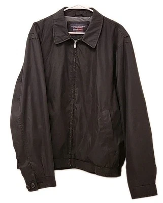 Roundtree & Yorke Jacket Mens XL Travel Smart Water-Resistant Black Bomber - Image 1 of 4
