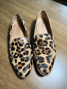Madewell Leopard Skin Loafers Size 8 - Picture 1 of 6