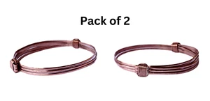 Bracelet African Copper Elephant Hair Unisex Made in Kenya (Pack of 2) - Picture 1 of 6