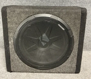 Kicker BassStation E13 Enclosed Powered Car Subwoofer With Bass Station Box - Picture 1 of 14
