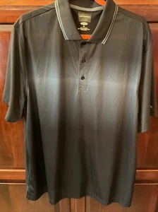 Greg Norman Tasso Elba Mens Size XL Play Dry Golf BLACK GREY SHORT SLEEVE SHIRT - Picture 1 of 8