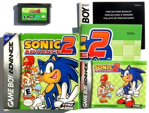 Sonic Advance 2 Game Boy Advance GBA 2002 Complete in Box CIB w Manual & Poster - Picture 1 of 16
