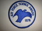 USAF AIR FORCE SCIENCE AWARD 1978 Patch 