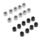 3.0mm Memory Foam Tips Eartips for Common Earbuds Earphone Grey&Black 20pcs